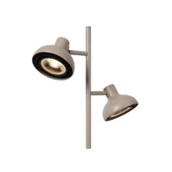 Lucide SENSAS Vloerlamp-Beige-2xGU10 (ES111)-12W-Staal