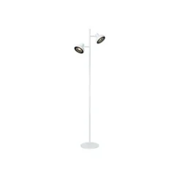 Lucide SENSAS Vloerlamp-Wit-2xGU10 (ES111)-12W-Staal