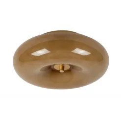 Lucide SENTINO Plafonnière-Taupe-Ø29,5-3xG9-40W-Glas