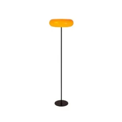 Lucide SENTINO Vloerlamp-Oranje-Ø40-3xG9-40W-Glas