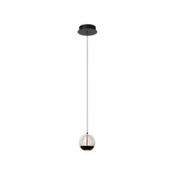 Lucide SENTUBAL Hanglamp-Zwart-Ø14-LED-6,3W-2700K-Glas