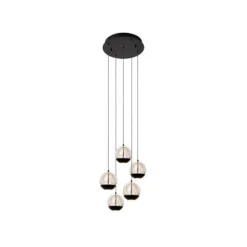 Lucide SENTUBAL Hanglamp-Zwart-Ø35-LED Dimb.-5,2W-2700K