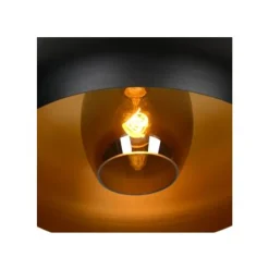 Lucide SHARAN - Plafonnière - Ø 38 cm - 1xE27 - IP21 - Zwart