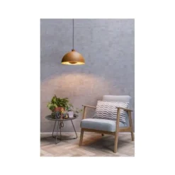 Lucide SIEMON - Hanglamp - Ø 40 cm - 1xE27 - Okergeel