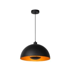 Lucide SIEMON - Hanglamp - Ø 40 cm - 1xE27 - Zwart