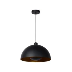 Lucide SIEMON - Hanglamp - Ø 40 cm - 1xE27 - Zwart