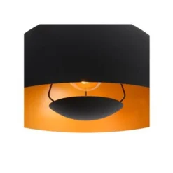 Lucide SIEMON - Hanglamp - Ø 40 cm - 1xE27 - Zwart