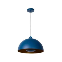 Lucide SIEMON - Hanglamp - Ø 40 cm - 1xE27 - Blauw
