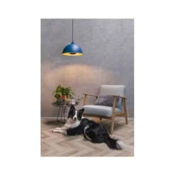 Lucide SIEMON - Hanglamp - Ø 40 cm - 1xE27 - Blauw
