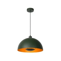 Lucide SIEMON - Hanglamp - Ø 40 cm - 1xE27 - Groen