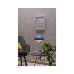 Lucide SIEMON - Tafellamp - Ø 25 cm - 1xE14 - Blauw