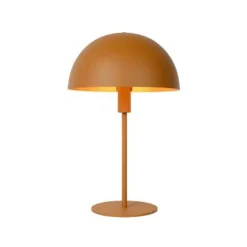 Lucide SIEMON - Tafellamp - Ø 25 cm - 1xE14 - Okergeel