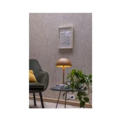 Lucide SIEMON - Tafellamp - Ø 25 cm - 1xE14 - Okergeel