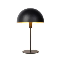 Lucide SIEMON - Tafellamp - Ø 25 cm - 1xE14 - Zwart