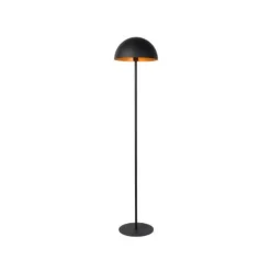 Lucide SIEMON - Vloerlamp - Ø 35 cm - 1xE27 - Zwart