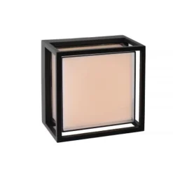 Lucide SINGA LED - Wandlamp Buiten - LED - 1x10W 2700K - IP54 - Zwart Lucide