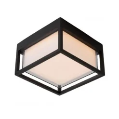 Lucide SINGA LED - Wandlamp Buiten - LED - 1x10W 2700K - IP54 - Zwart Lucide