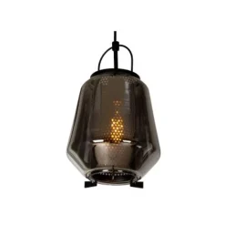 Lucide SISKA Hanglamp-Fumé-1xE27-40W-Glas