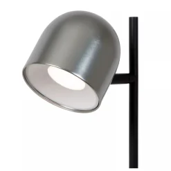 Lucide SKANSKA RECH - Oplaadbare Bureaulamp Binnen/Buiten - Accu/Batterij - LED Dimb. - CCT - 1x3W 3000K/6000K - IP44 - Grijs ijzer