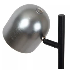 Lucide SKANSKA RECH - Oplaadbare Vloerlamp Binnen/Buiten - Accu/Batterij - Ø 23 cm - LED Dimb. - CCT - 1x3W 3000K/6000K - IP44 - Grijs ijzer