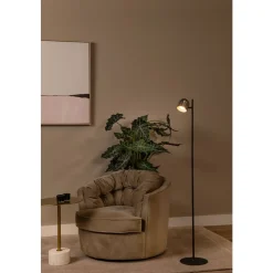 Lucide SKANSKA RECH - Oplaadbare Vloerlamp Binnen/Buiten - Accu/Batterij - Ø 23 cm - LED Dimb. - CCT - 1x3W 3000K/6000K - IP44 - Grijs ijzer