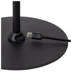 Lucide SKANSKA RECH - Oplaadbare Bureaulamp Binnen/Buiten - Accu/Batterij - LED Dimb. - CCT - 1x3W 3000K/6000K - IP44 - Koffie