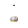 Lucide SPENCER Hanglamp-Grijs-Ø30-1xE27-40W-Vilt