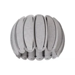 Lucide SPENCER Plafonnière-Grijs-Ø30-1xE27-40W-Vilt