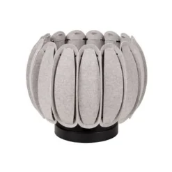 Lucide SPENCER Tafellamp-Grijs-Ø30-1xE27-40W-Vilt