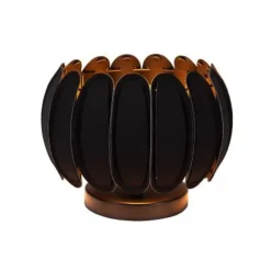 Lucide SPENCER Tafellamp-Zwart-Ø30-1xE27-40W-Vilt