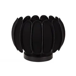 Lucide SPENCER Tafellamp-Zwart-Ø30-1xE27-40W-Vilt