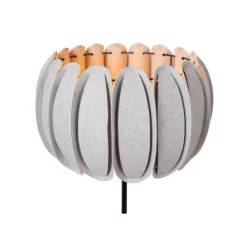 Lucide SPENCER Vloerlamp-Grijs-Ø40-1xE27-40W-Vilt