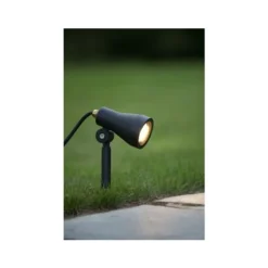Lucide SPIKE - Tuinspot Buiten - LED Dimb. - GU10 - 1x5W 3000K - IP54 - Zwart