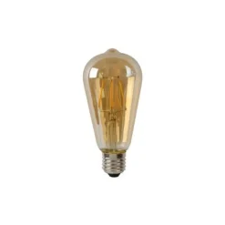 Lucide ST64 - Filament lamp - Ø 6,4 cm - LED Dimb. - E27 - 1x5W 2700K - Amber