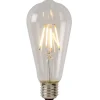 Lucide ST64 - Filament lamp - Ø 6,4 cm - LED Dimb. - E27 - 1x5W 2700K - Transparant Lucide