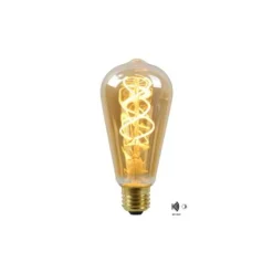 Lucide ST64 TWILIGHT SENSOR - Filament lamp Buiten - Ø 6,4 cm - LED - E27 - 1x4W 2200K - Amber