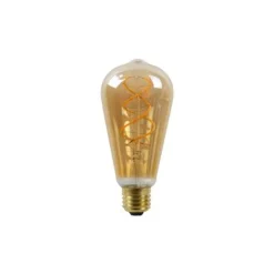 Lucide ST64 TWILIGHT SENSOR - Filament lamp Buiten - Ø 6,4 cm - LED - E27 - 1x4W 2200K - Amber