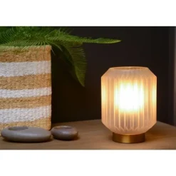 Lucide SUENO - Tafellamp - Ø 13 cm - 1xE14 - Wit Lucide