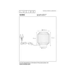 Lucide SUENO - Tafellamp - Ø 13 cm - 1xE14 - Wit Lucide
