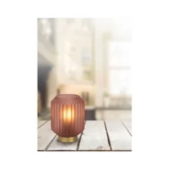 Lucide SUENO - Tafellamp - Ø 13 cm - 1xE14 - Roze Lucide