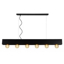 Lucide SURTUS Hanglamp 6xE27/60W Zwart