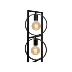 Lucide SUUS Vloerlamp-Zwart-3xE27-40W-Metaal