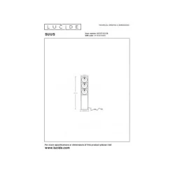 Lucide SUUS Vloerlamp-Zwart-3xE27-40W-Metaal
