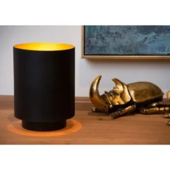 Lucide SUZY - Tafellamp - Ø 12 cm - 1xE14 - Zwart Lucide