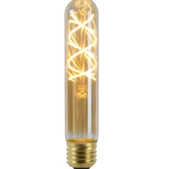 Lucide T32 - Filament lamp - Ø 3,2 cm - LED Dimb. - E27 - 1x5W 2200K - Amber Lucide