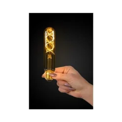 Lucide T32 - Filament lamp - Ø 3,2 cm - LED Dimb. - E27 - 1x5W 2200K - Amber Lucide