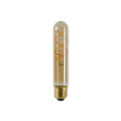 Lucide T32 - Filament lamp - Ø 3,2 cm - LED Dimb. - E27 - 1x5W 2200K - Amber Lucide