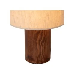 Lucide TACHINA Tafellamp-Nature.-1xE14-240W-Linnen