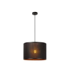 Lucide TAGALOG Hanglamp-Zwart-Ø40-1xE27-40W-Bamboe