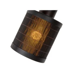 Lucide TAGALOG Plafondspot-Zwart-2xE27-40W-Bamboe